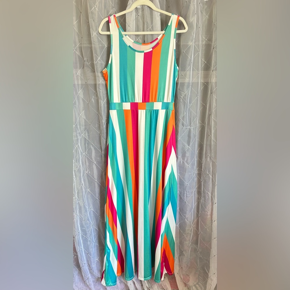 Long Multicolored Sun Dress